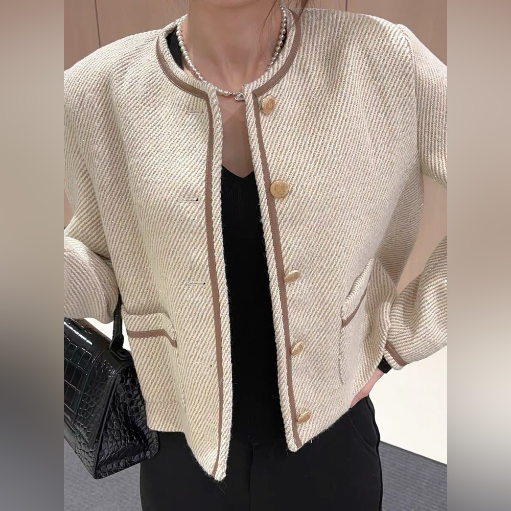 Knit Tweed Jacket — size M